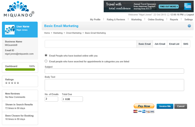 Basic Email Marketing Options